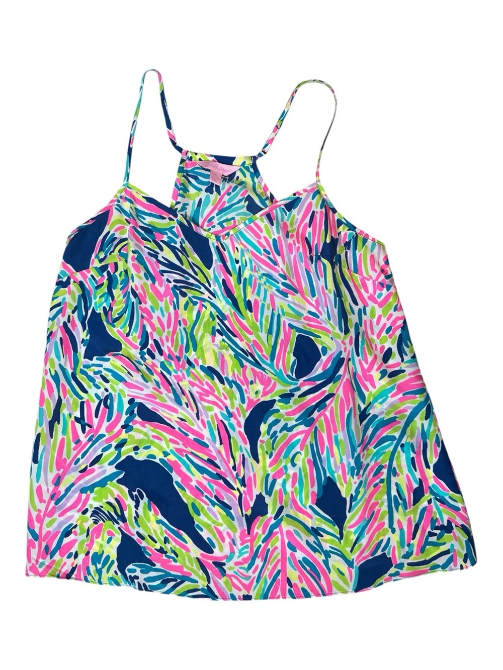 Lilly Pulitzer Spaghetti Strap Top Multi Color Size Small